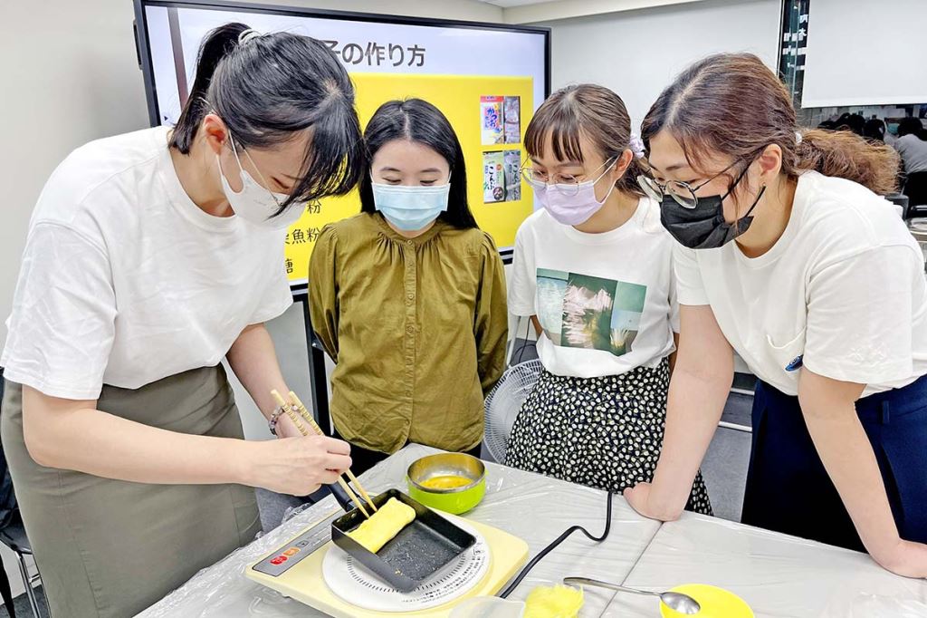 課堂實際製作玉子燒